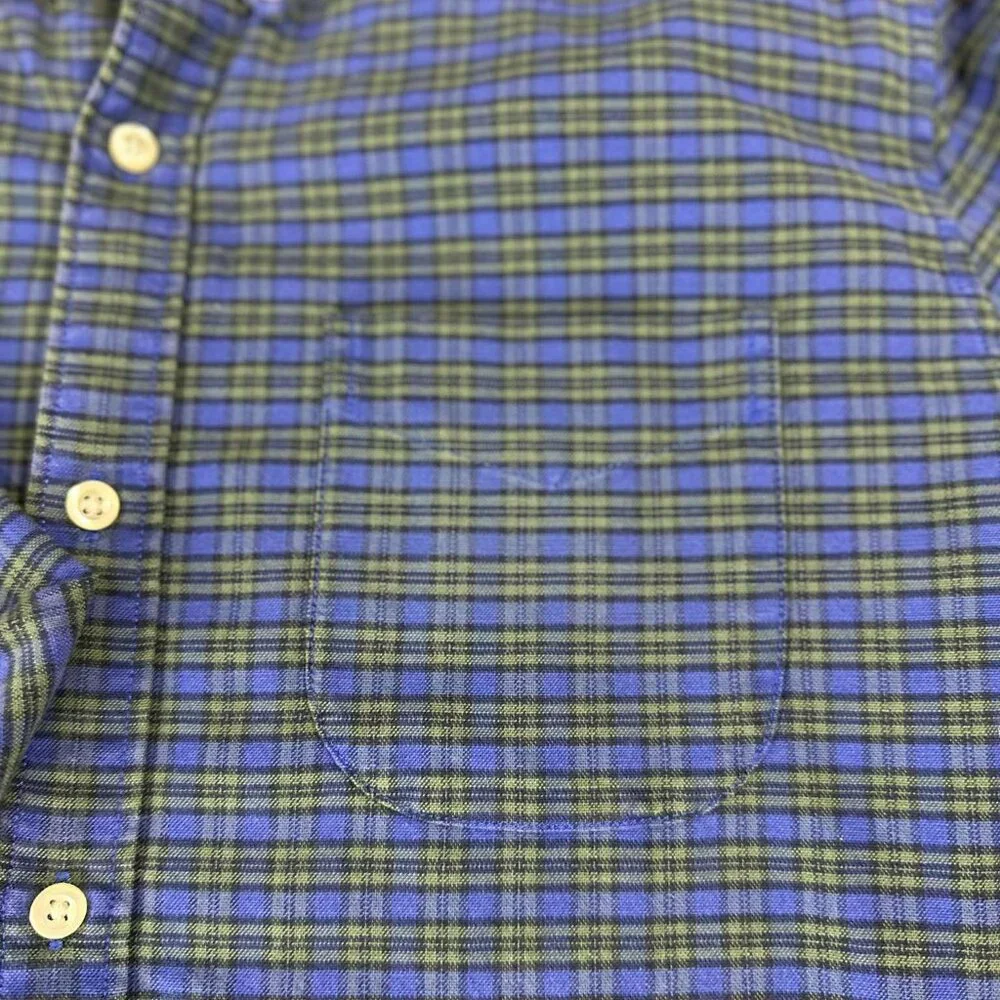 GAP Men’s L Standard Fit‎ Stretch Plaid Button-Down Shirt - Picture 13 of 14